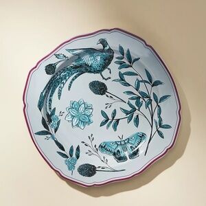 NWT  Set/4 Elin Dessert Plates from Anthropologie. Bird